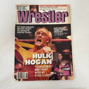 The Wrestler Hulk Hogan Bret Hart Kerry Von Erich Cover June 1993